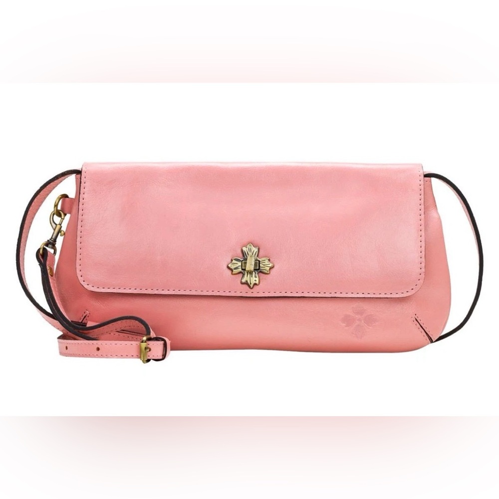 Patricia Nash Caprina Crossbody Purse - Leather Bag - Pink Clutch
